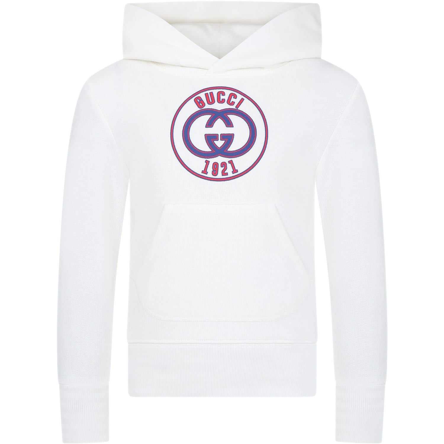 Gucci Kids' White Sweatshirt For Boy With Double G