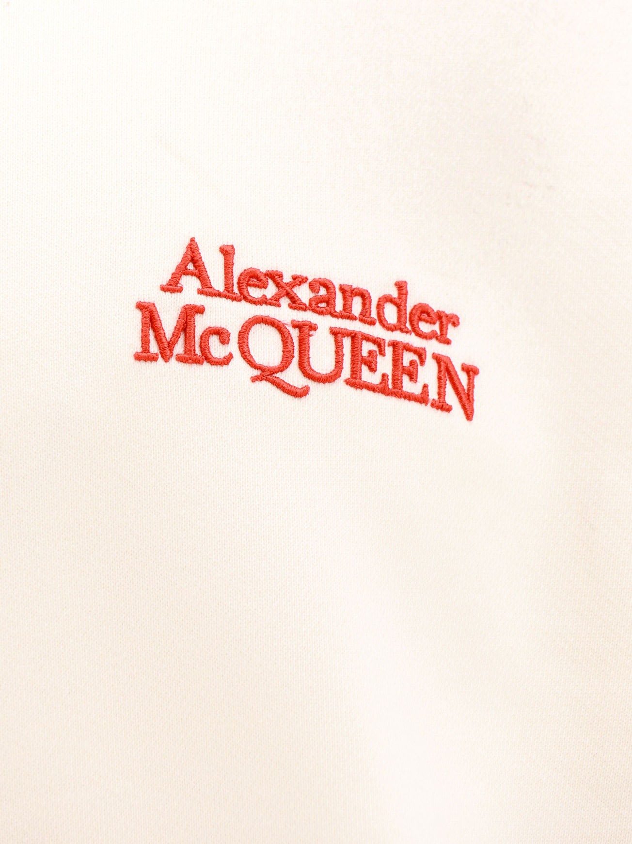 Shop Alexander Mcqueen Sweatshirt In White/red/black