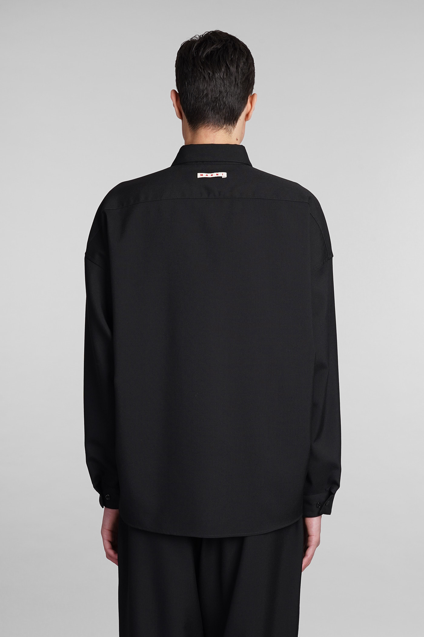 Shop Marni Shirt In Black Wool