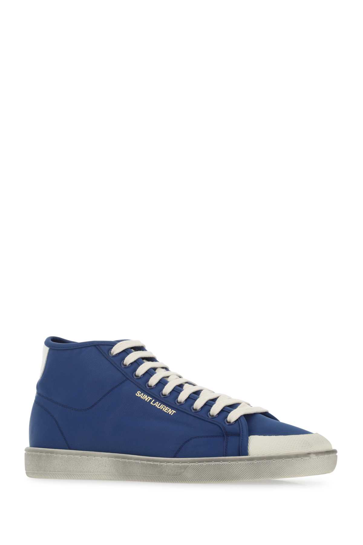 Shop Saint Laurent Blue Nylon Sl/39 Sneakers In Multicolor