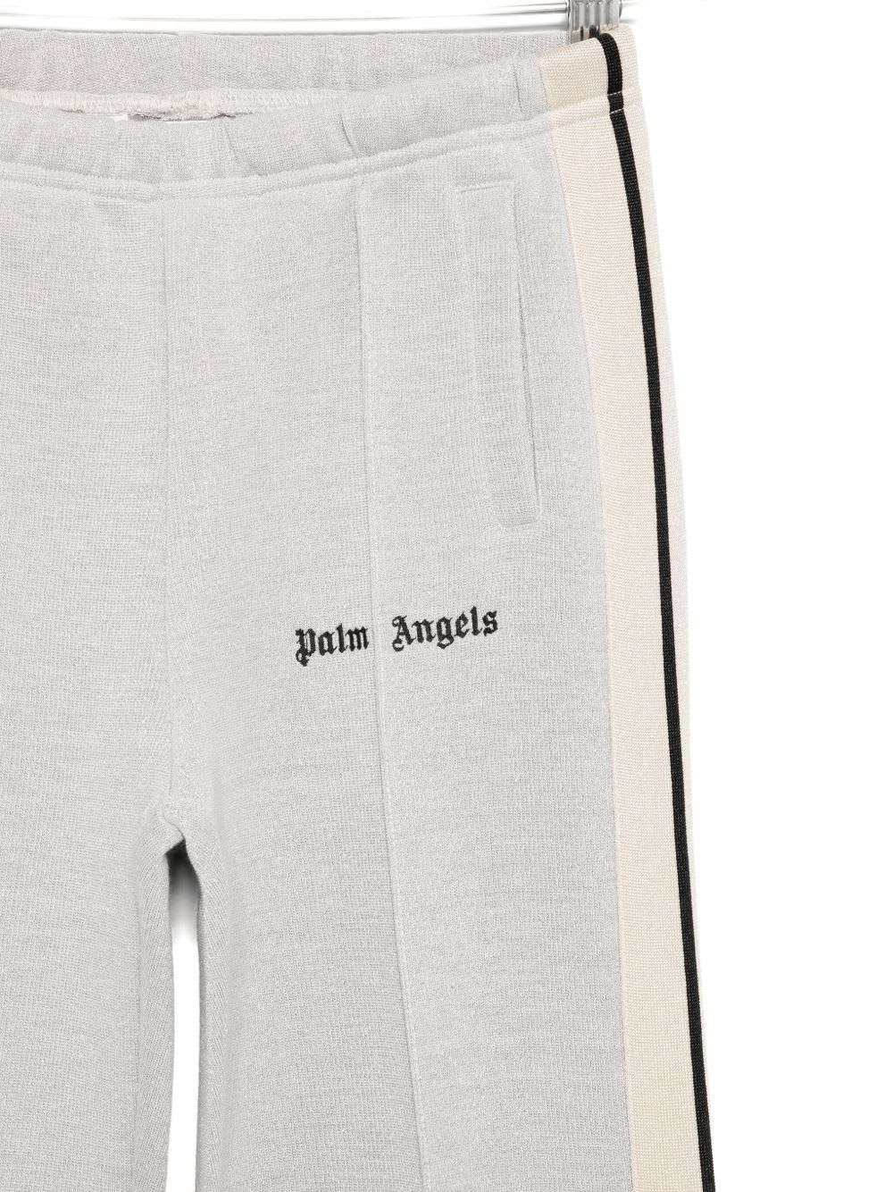 Palm Angels Kids Logo-print Track Pants In White