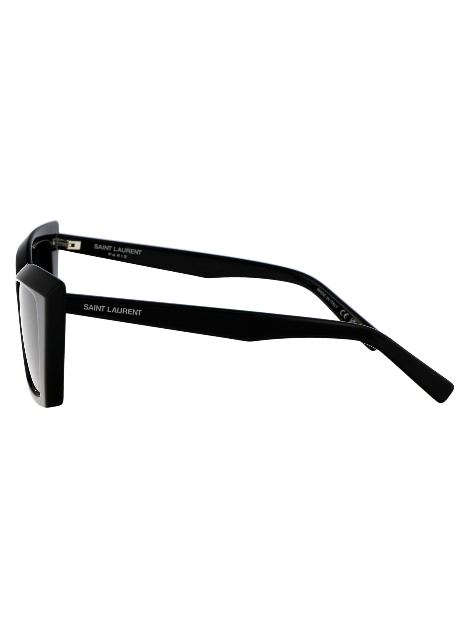 Shop Saint Laurent Sl 657 Sunglasses In 001 Black Black Black