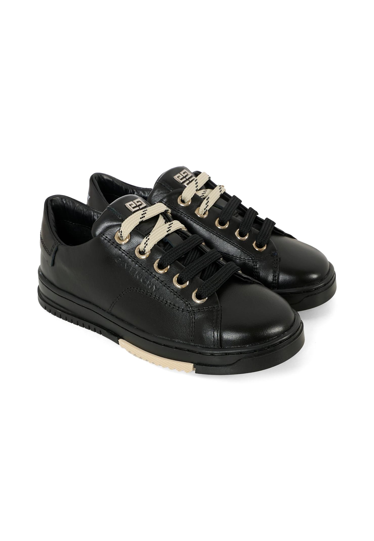 Givenchy Black Sneakers For Boy With Logo In Multi