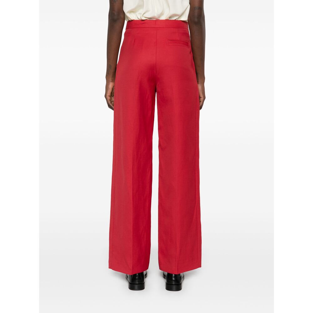 Loulou Studio Pant In Red