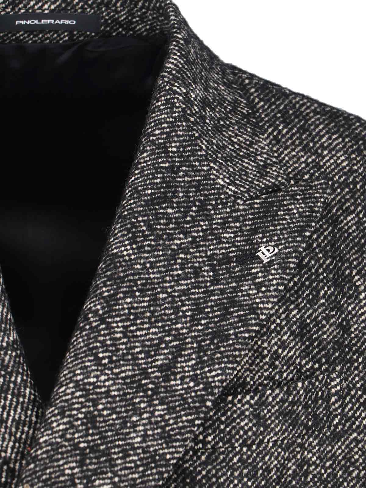 Tagliatore Double-breasted Jacket Featuring Button Detailing In Gray