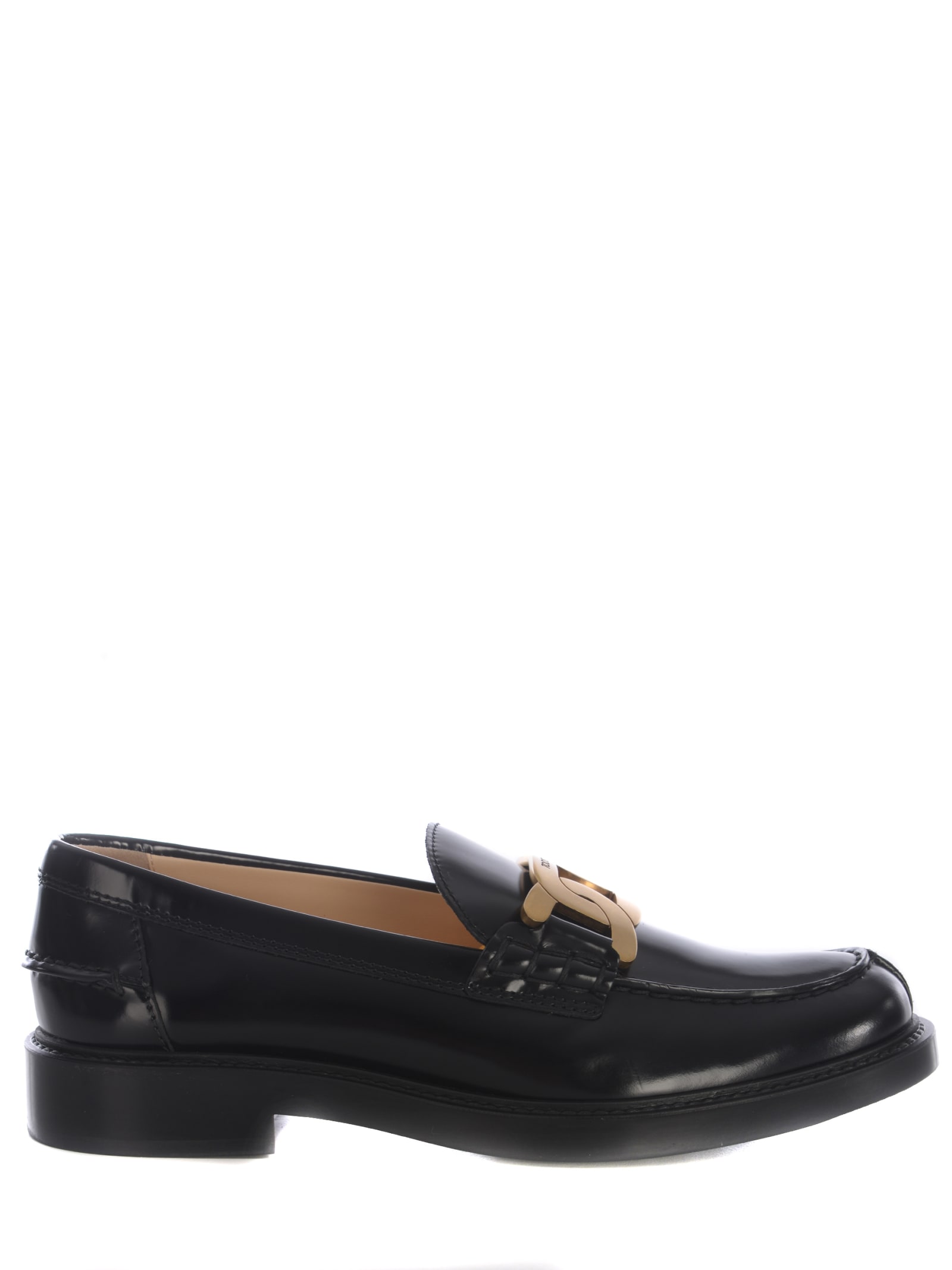 Shop Tod's Mocassin Tods Made Of Leather In Black