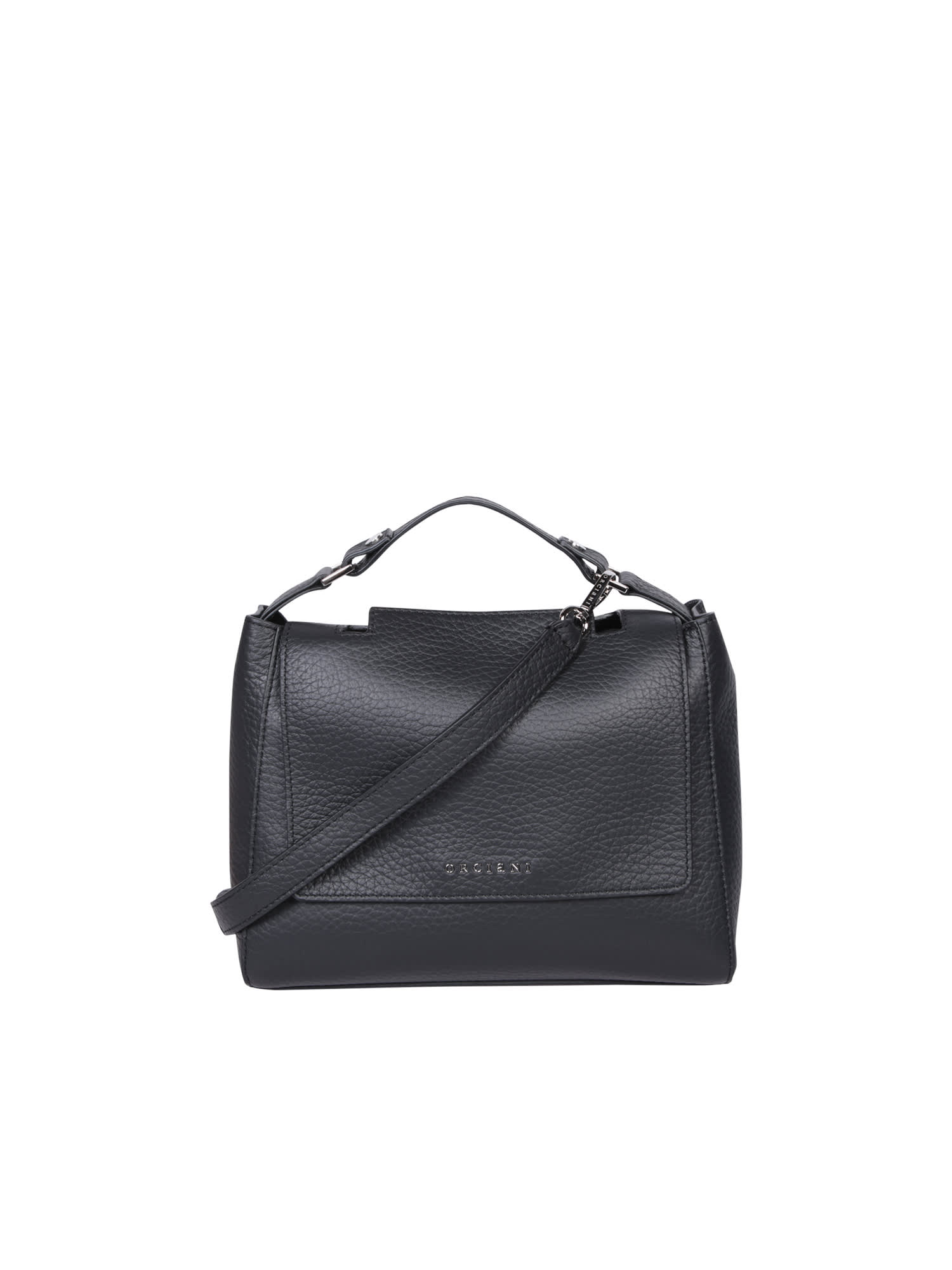 Shop Orciani Sveva Shoulder Bag In Black