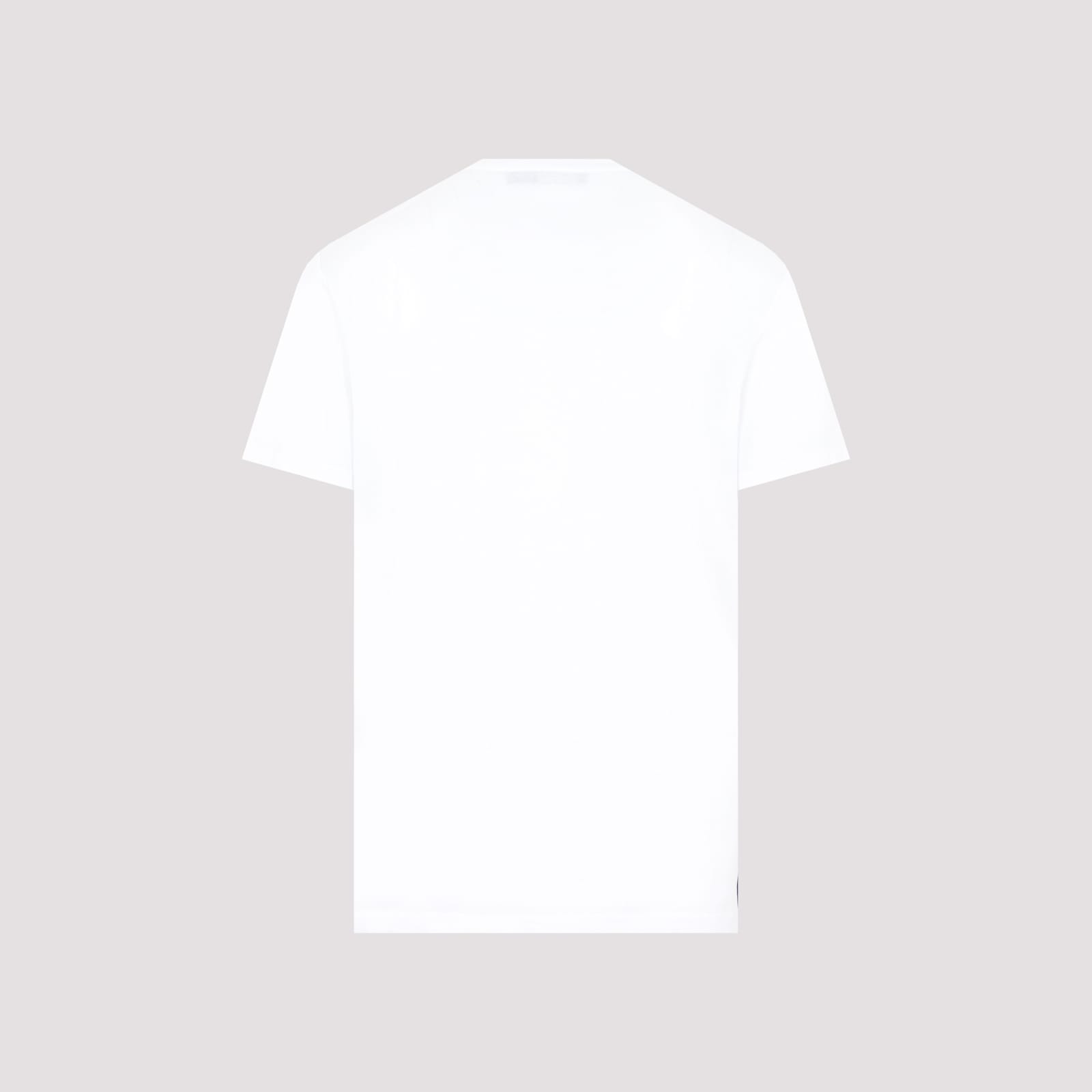 Ralph Lauren Embroidered Logo Crew Neck T-shirt With Side Slits In White