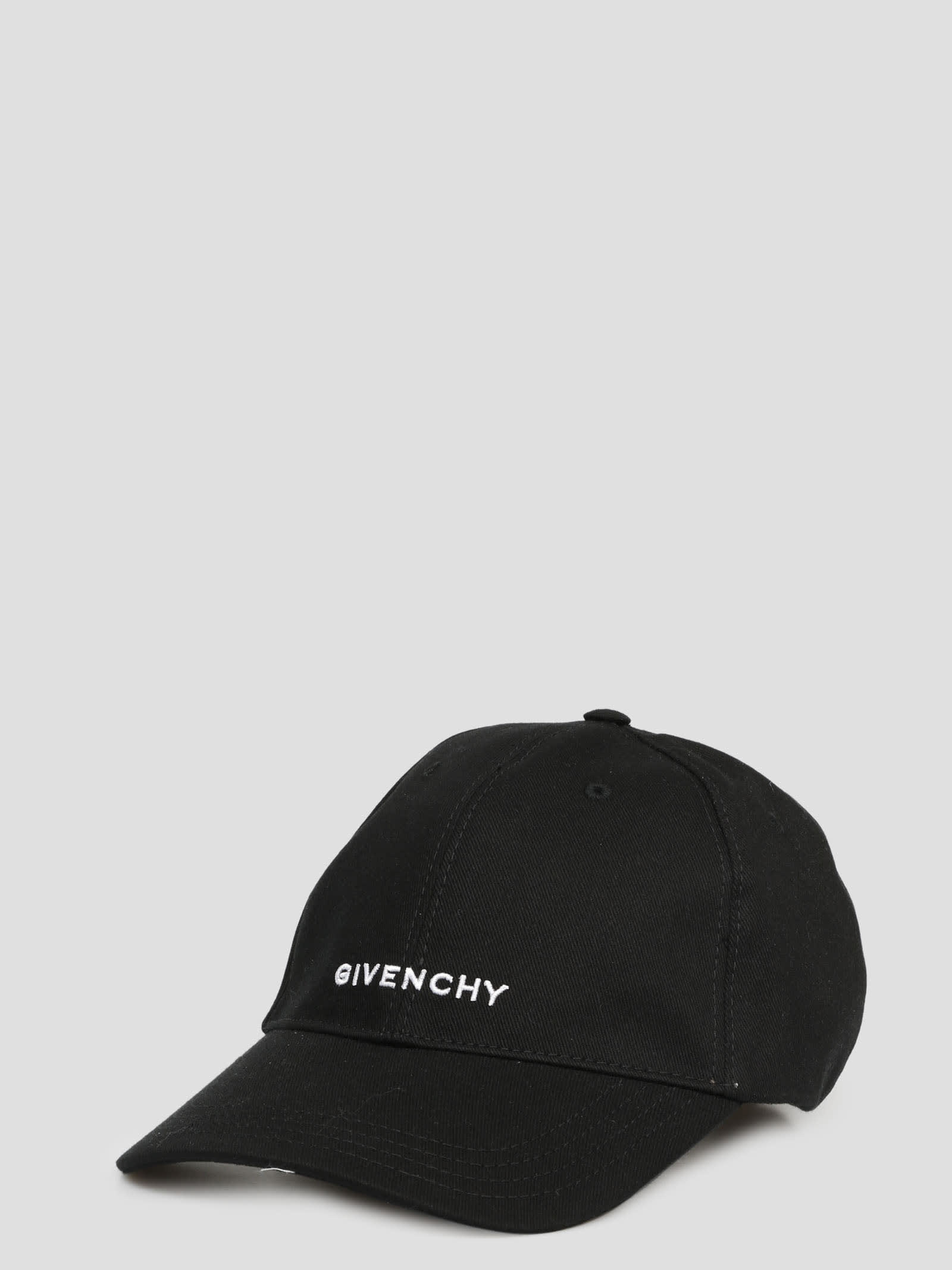Shop Givenchy Embroidered Cap In Black