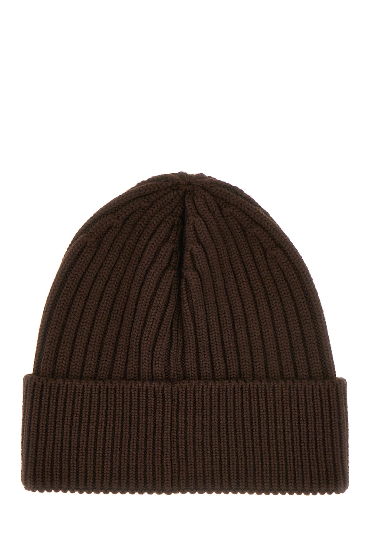 Shop Moncler Chocolate Wool Beanie Hat In Brown