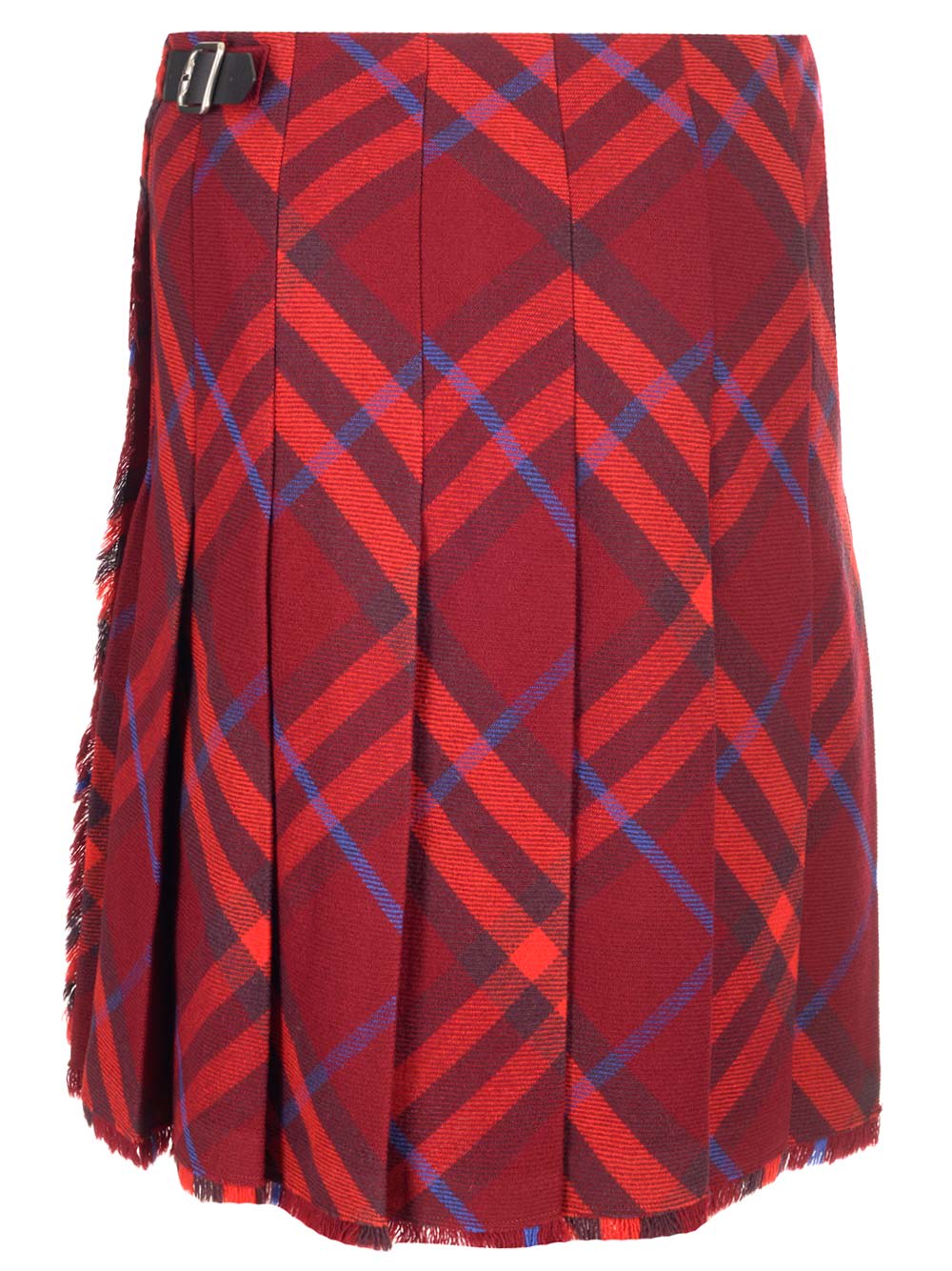 Burberry Woman Mini Skirt Brick Red Size 4 Wool In Red