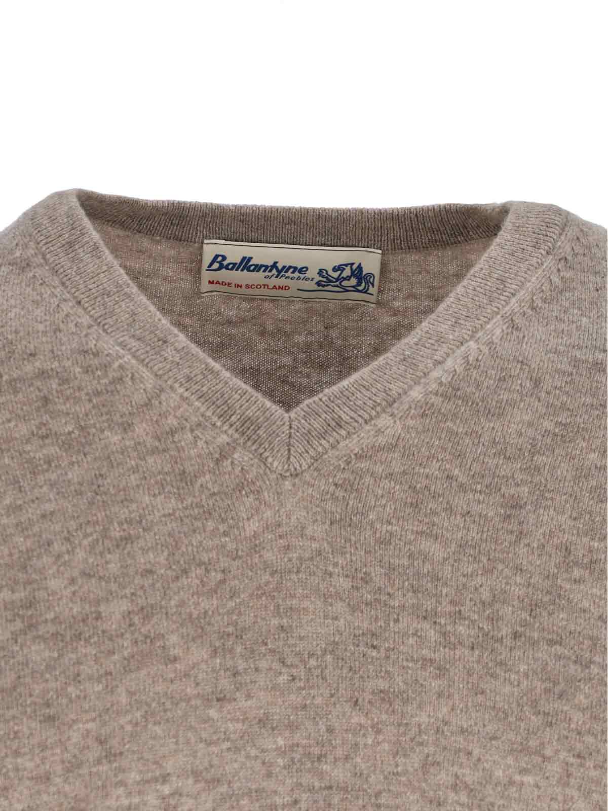 Ballantyne Cashmere Sweater In Brown