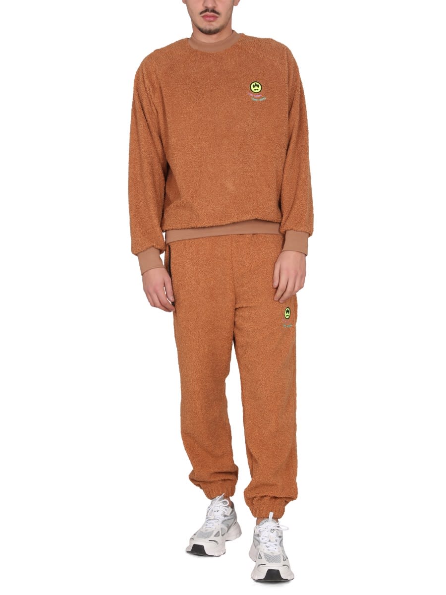 Shop Barrow Teddy Jogging Pants In Dove