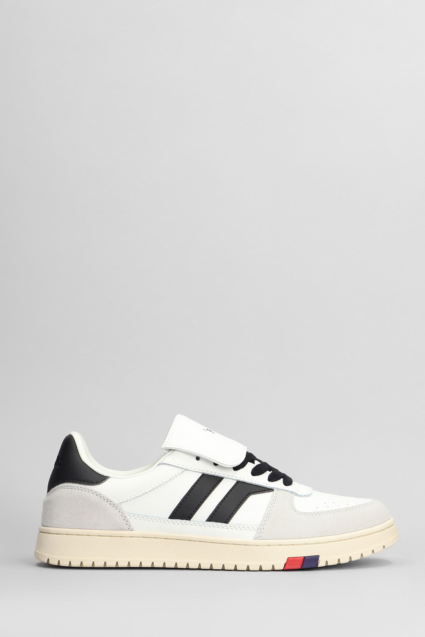 Field King Sneakers In White Suede And Leather