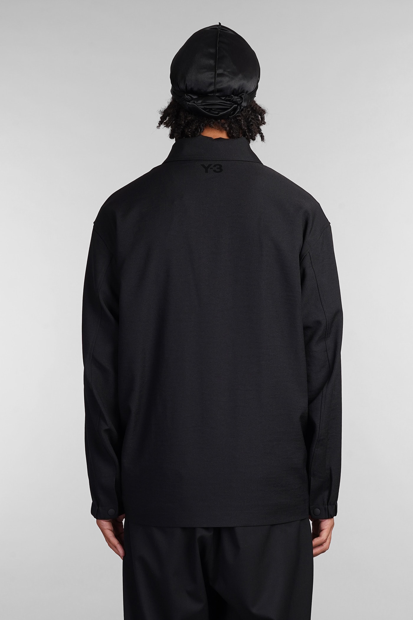 Shop Y-3 Casual Jacket In Black Polyester