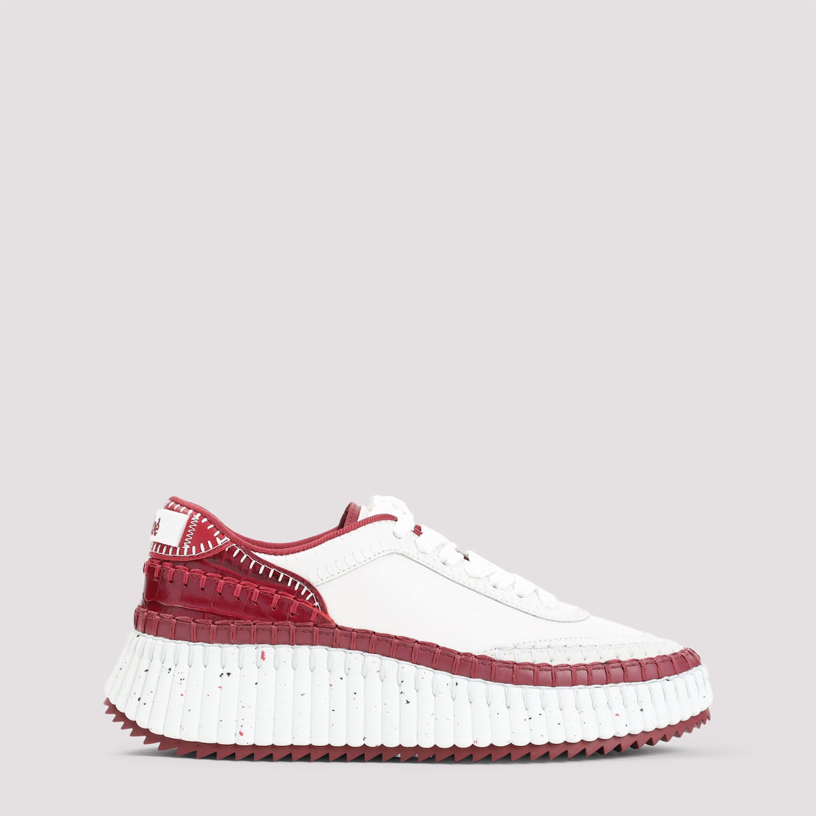 Chloé Red And White Sneakers