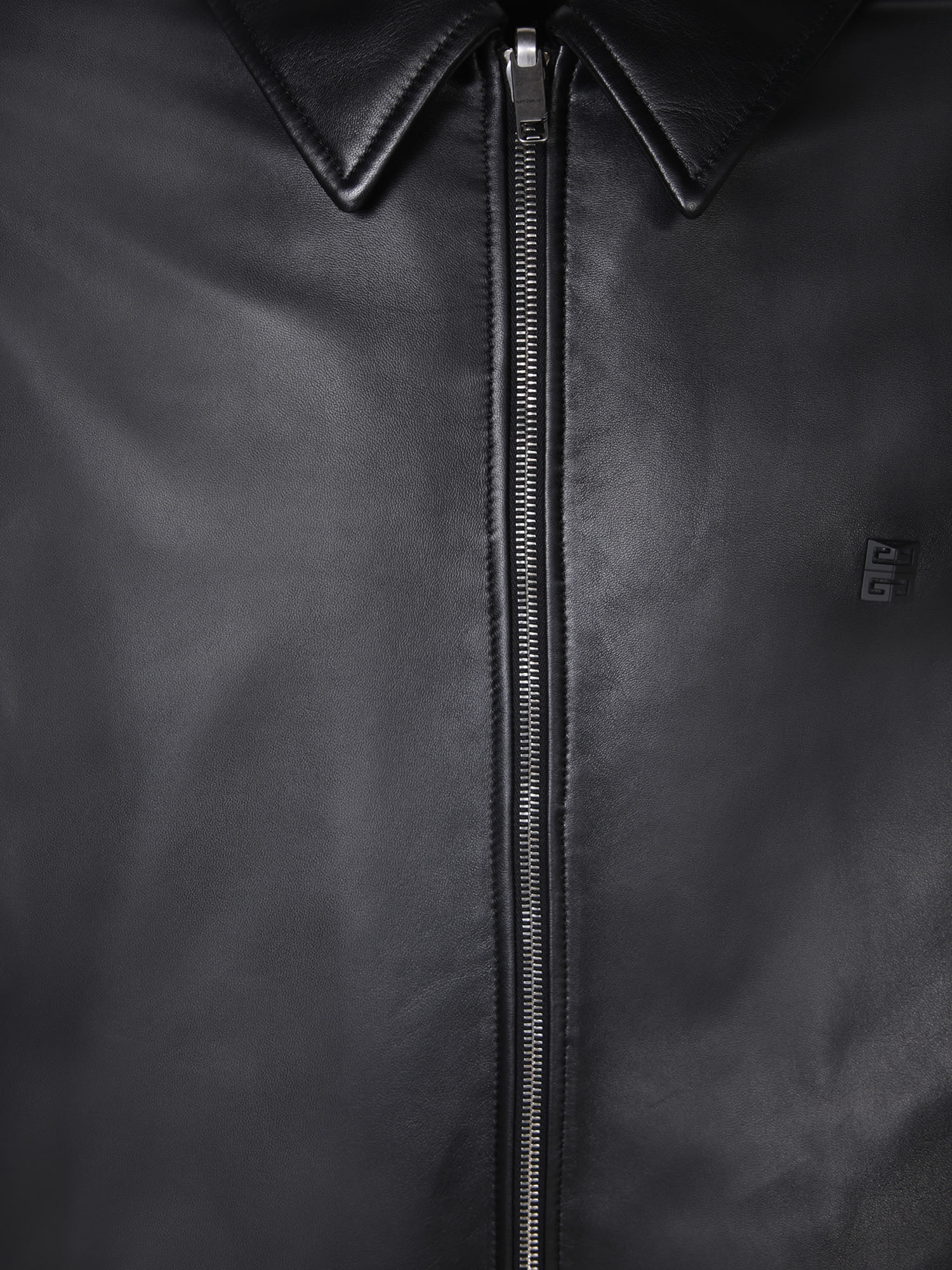 Shop Givenchy Leather Black Jacket