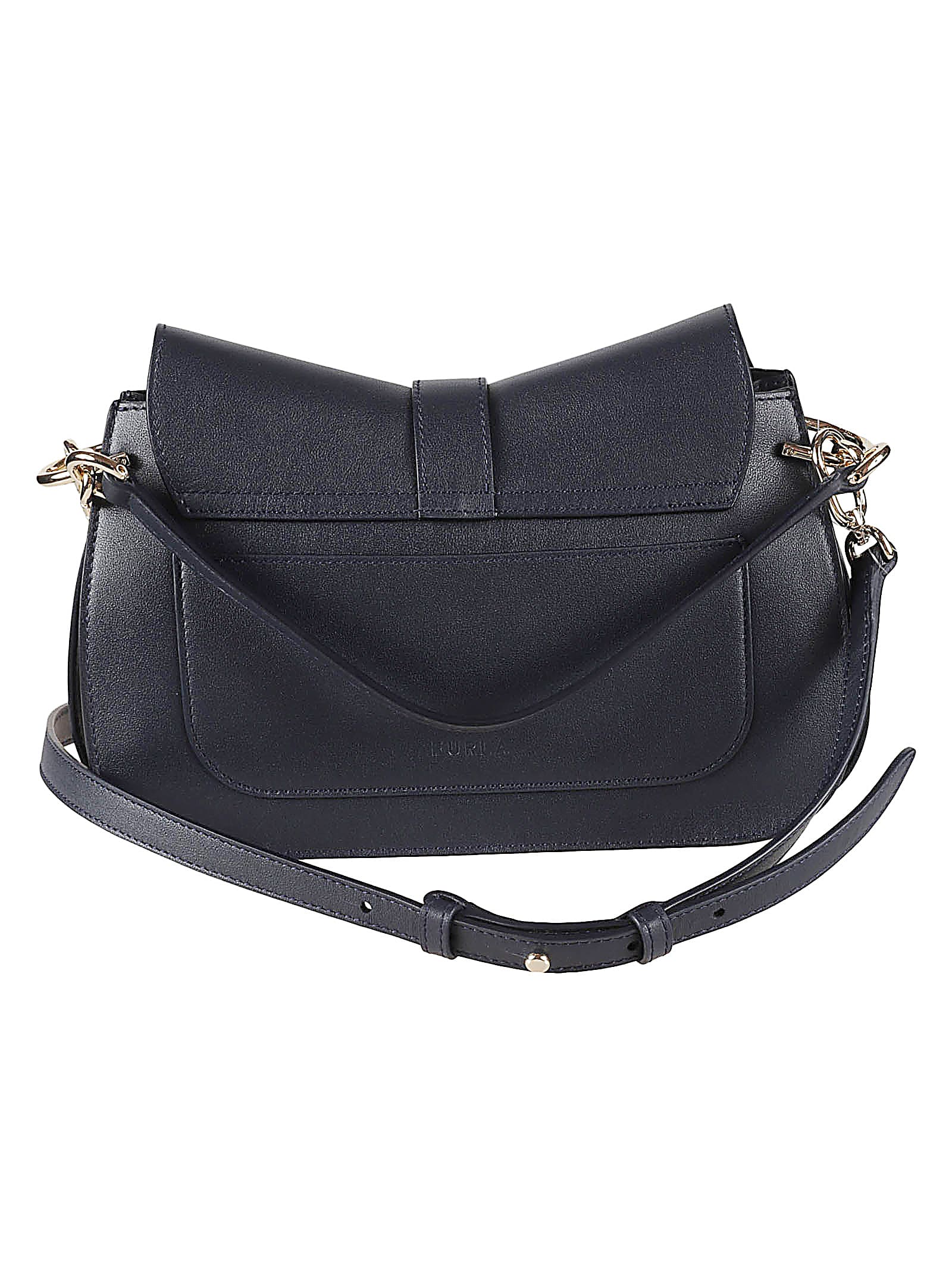 FURLA LOGO BUCKLE SHOULDER BAG