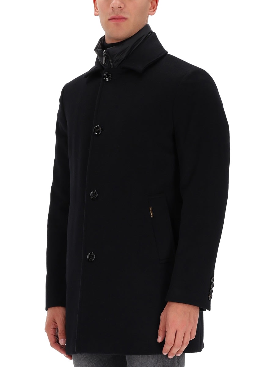 Moorer "monferrato-le" Coat In Black