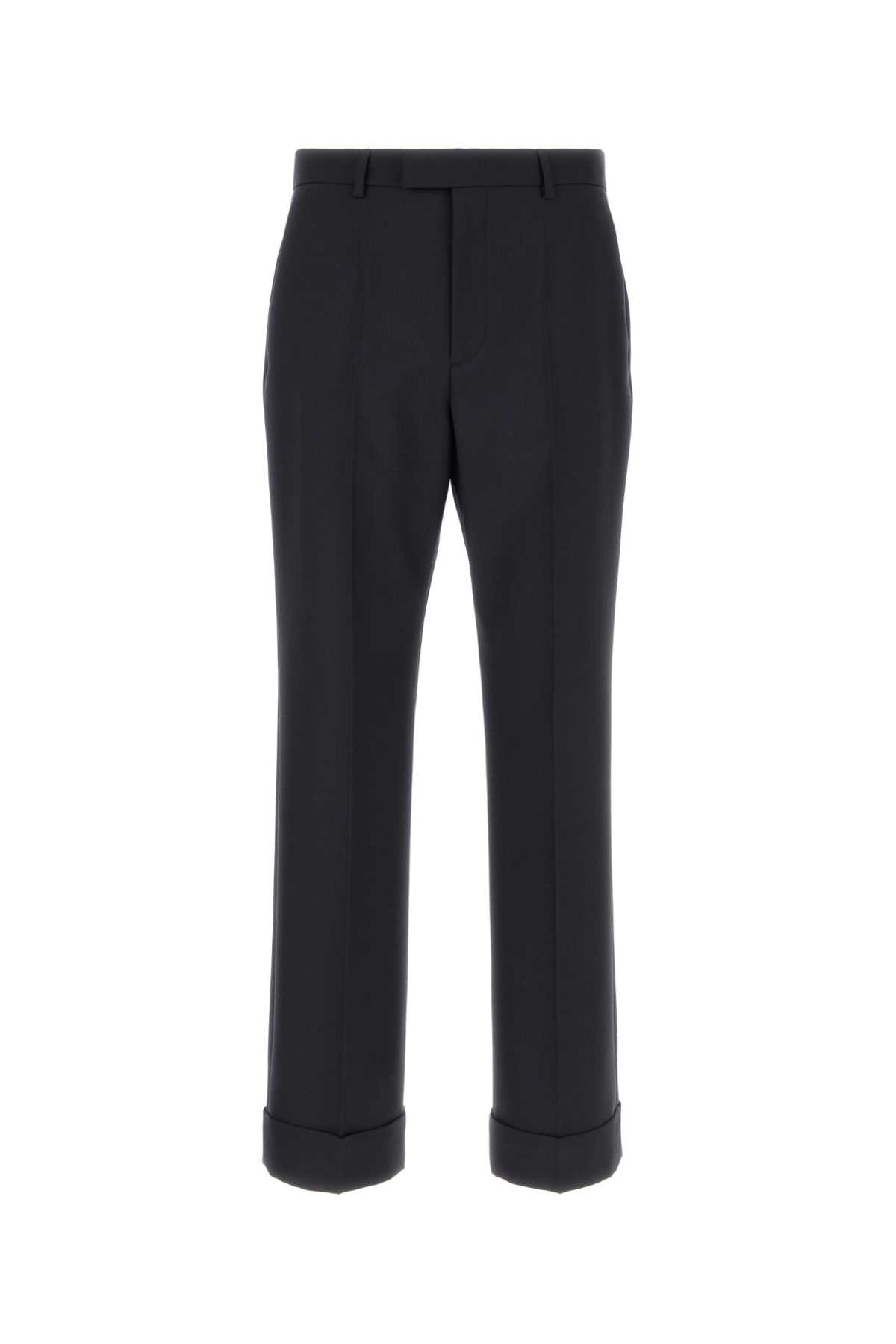 Valentino Navy Blue Wool Pant