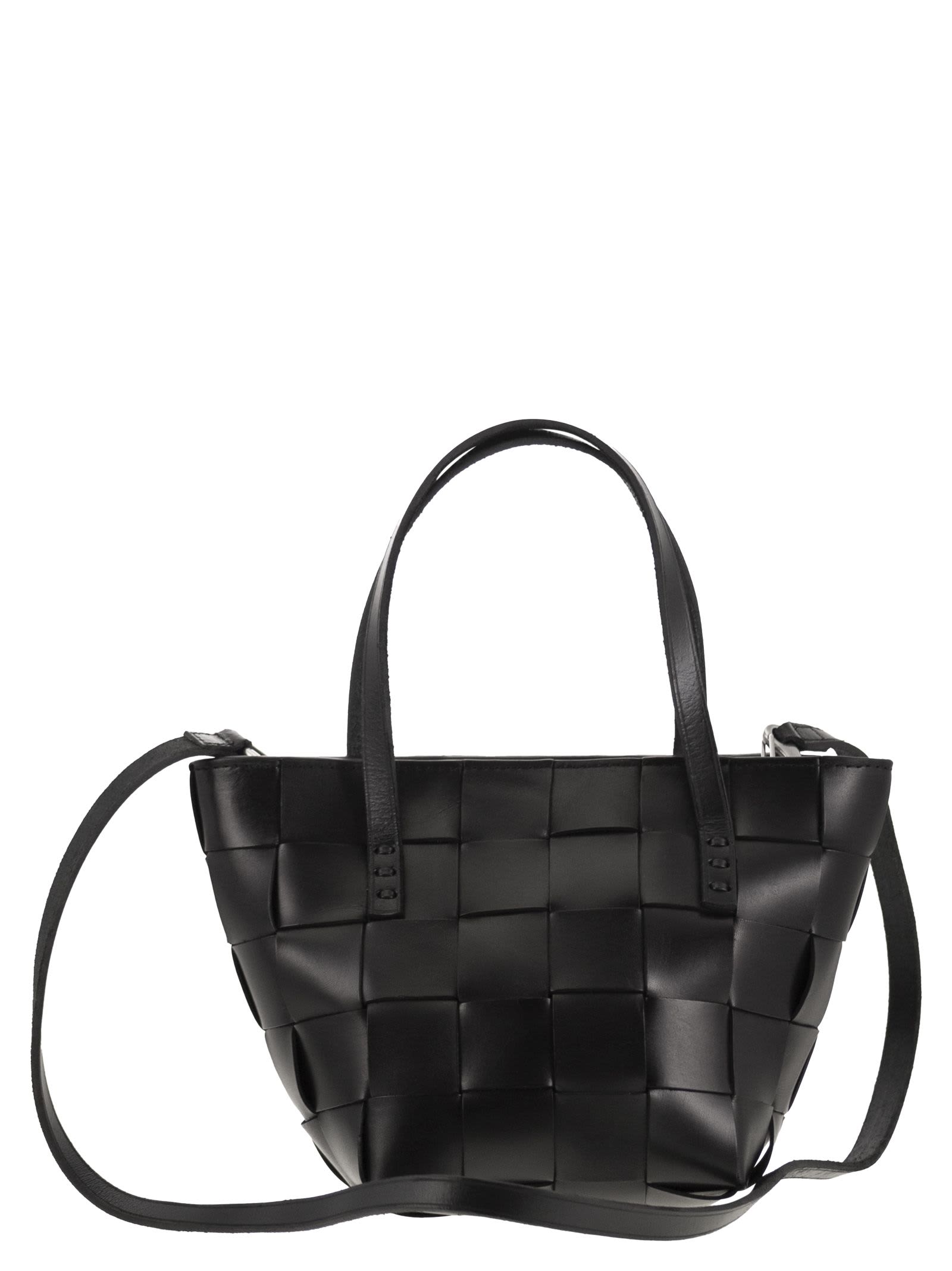 Dragon Diffusion Japan Mini Shoulder Bag In Black Leather In Black