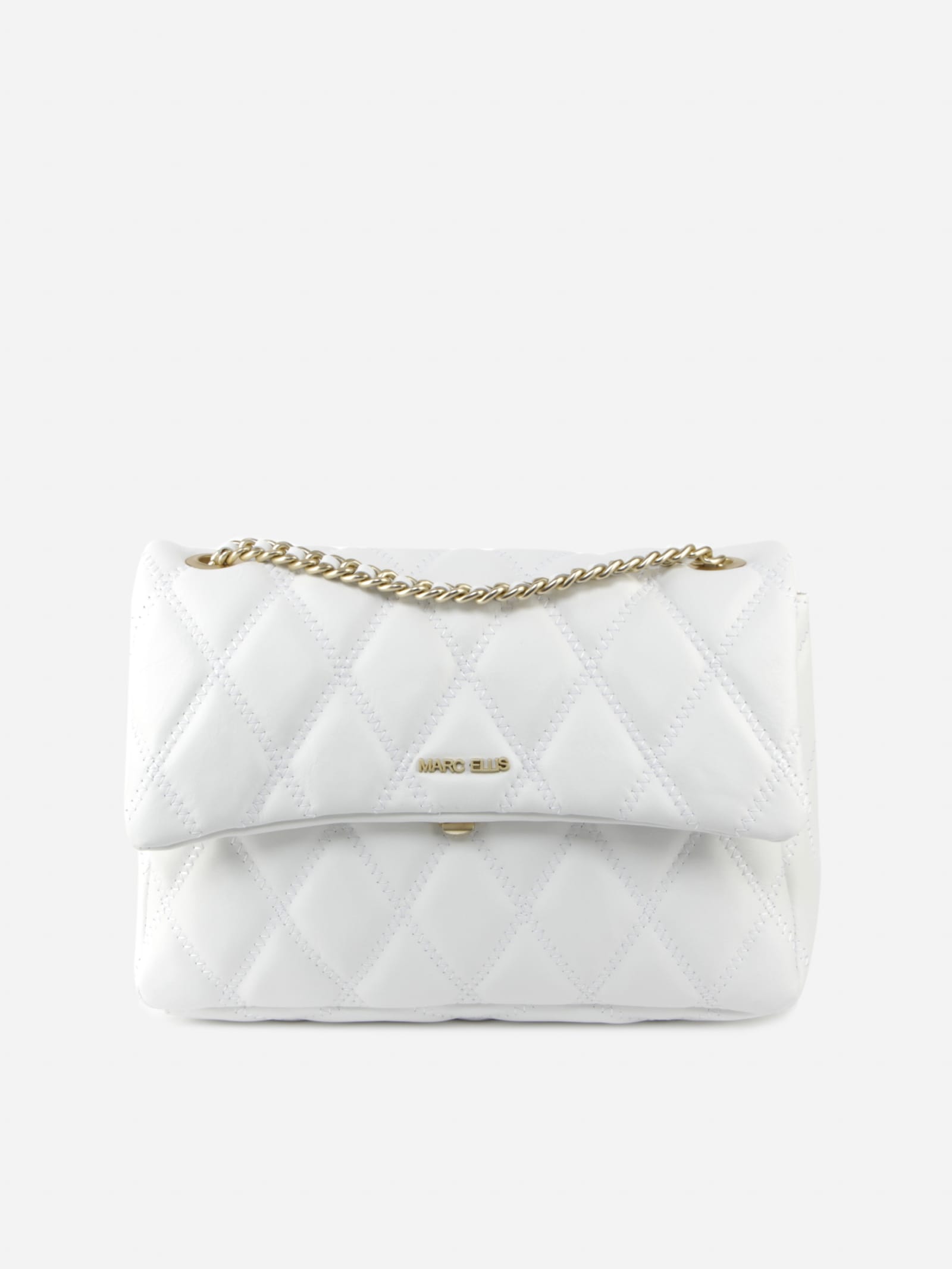 Marc Ellis Desdemona L Bag In Quilted-effect Leather