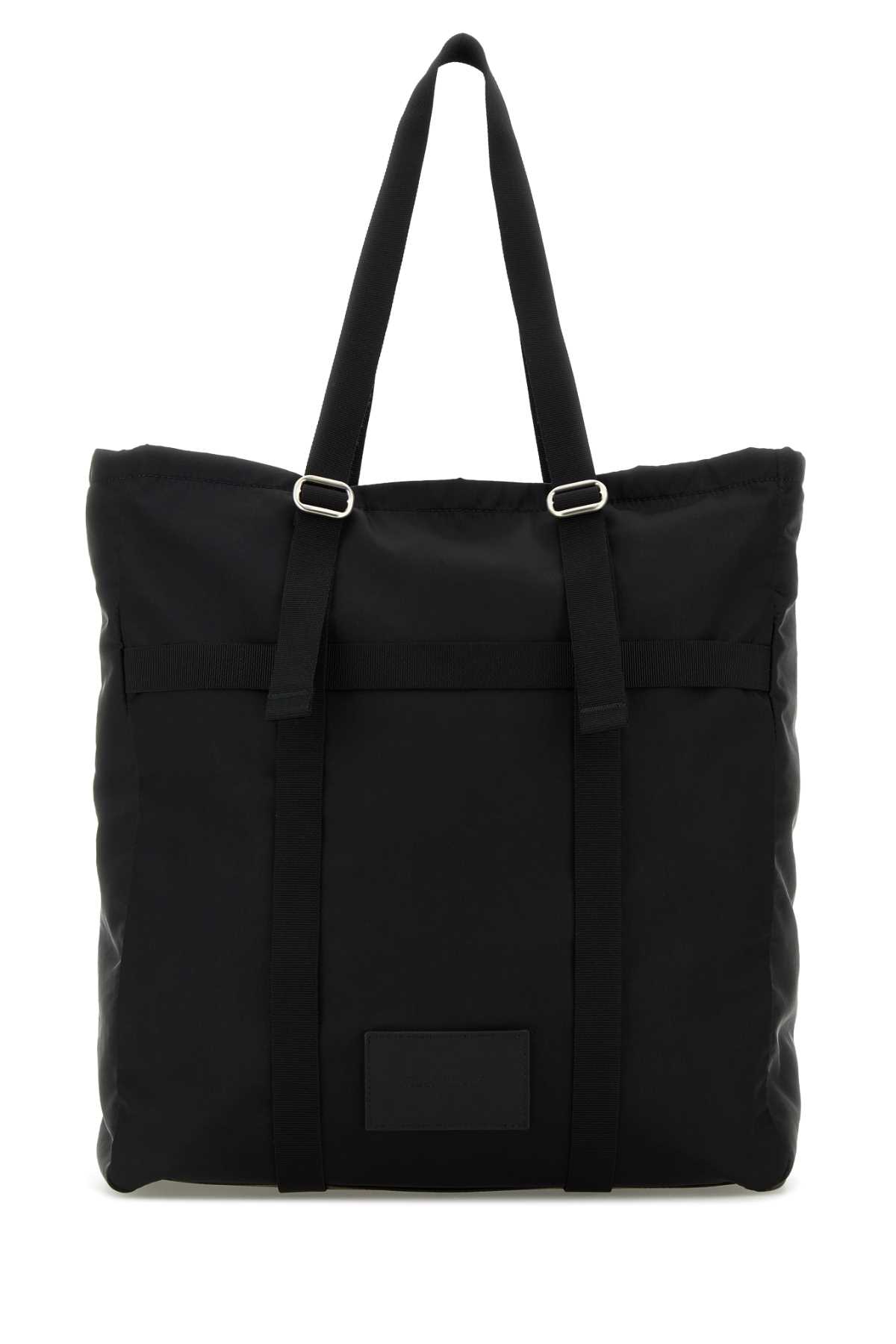 Jil Sander Black Fabric Shopping Bag