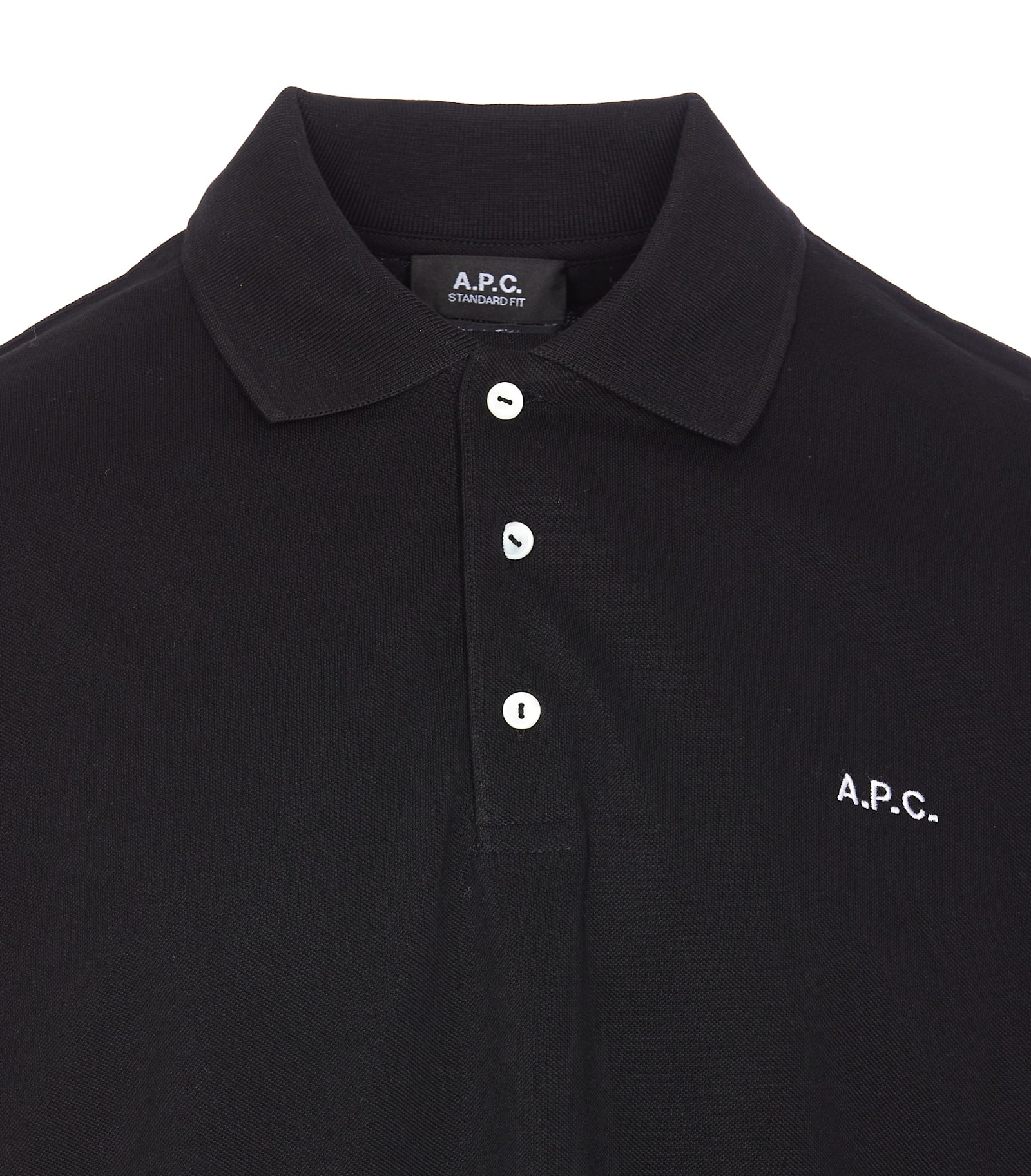 Apc Standard Logo Polo In Black