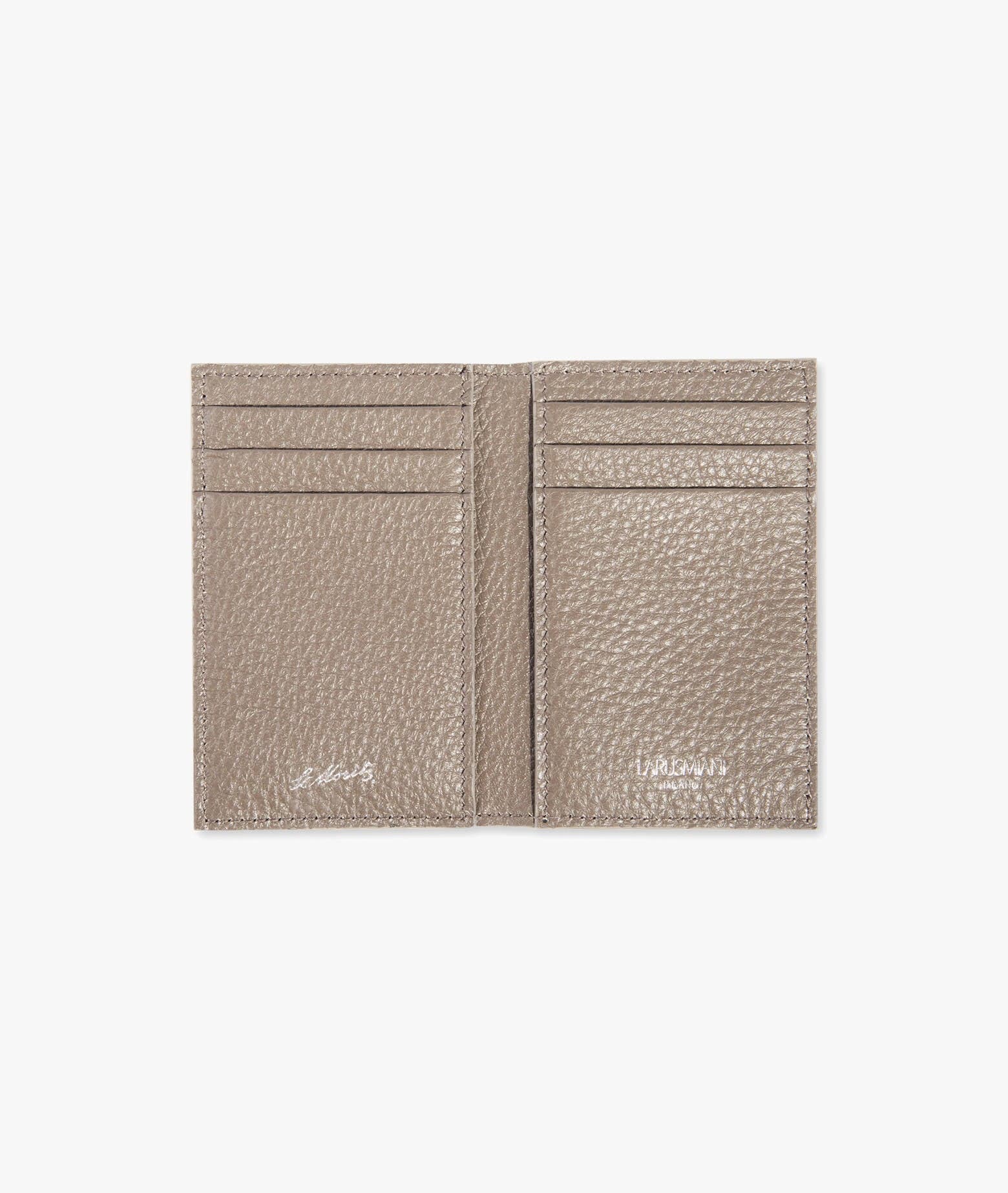 Larusmiani Vertical Card Holder St.moritz Wallet In Brown