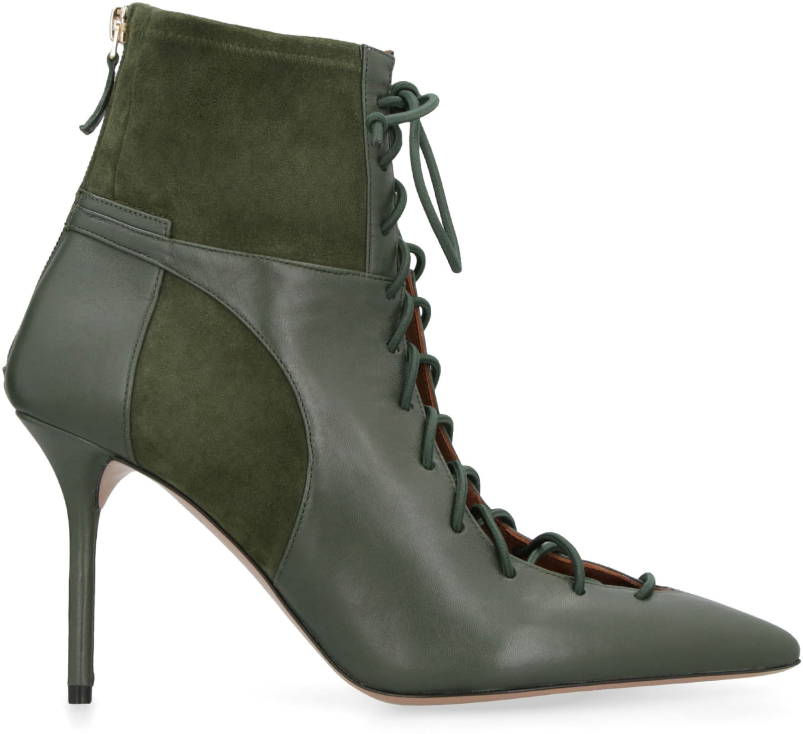 Shop Malone Souliers Montana Suede Ankle Boots In Green
