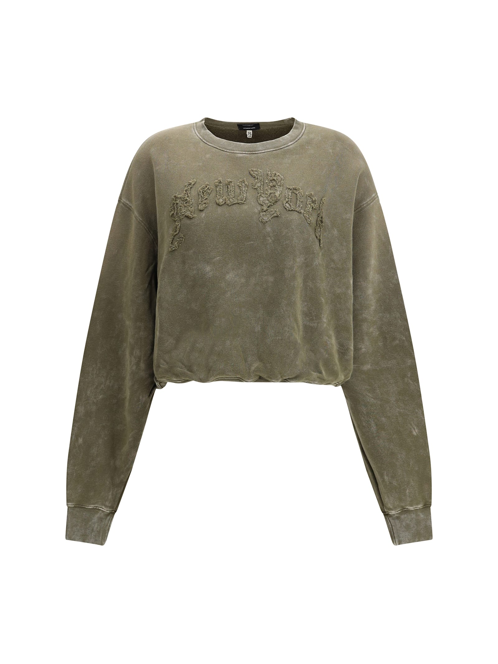 R13 New York Balloon Crewneck In Black