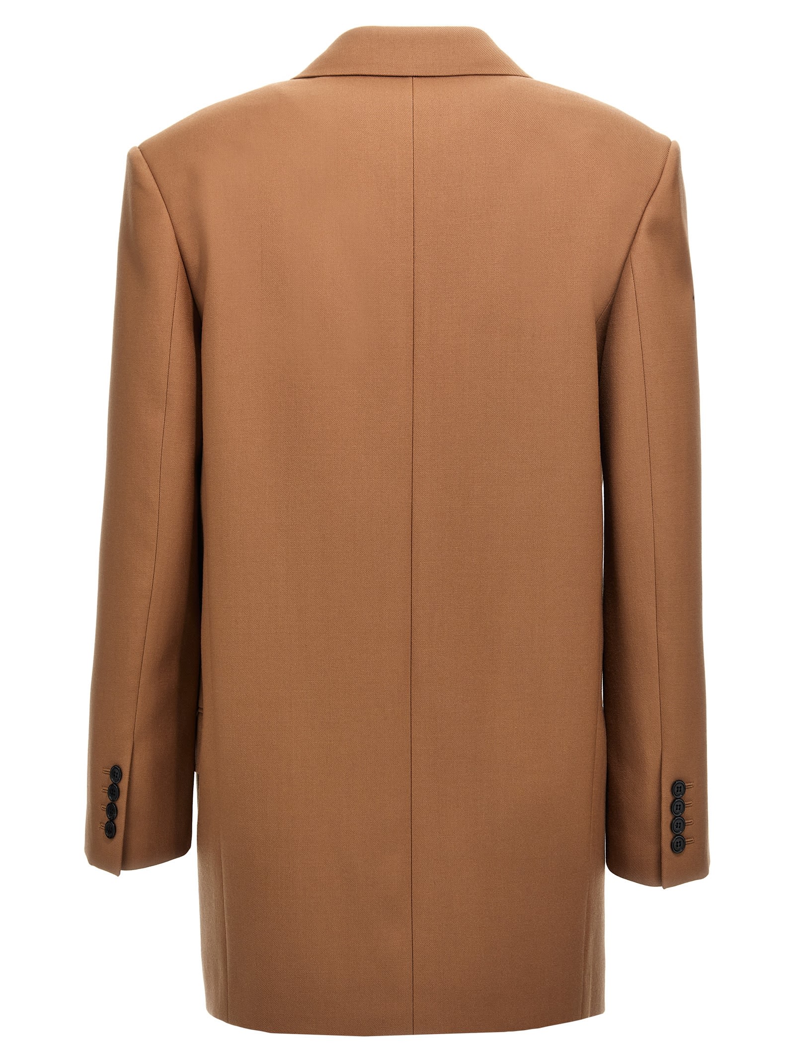 Shop Saint Laurent Gabardine Double-breasted Blazer