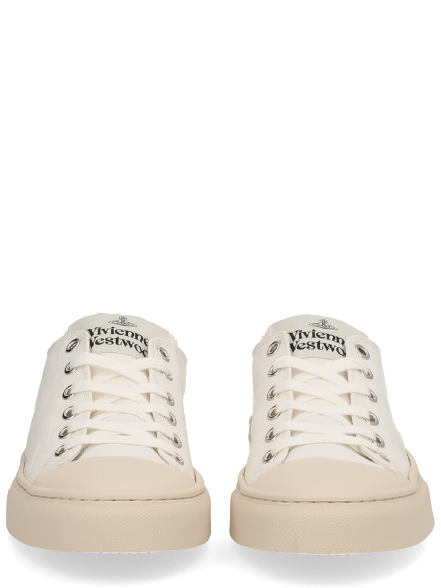 Vivienne Westwood Sneaker Low Top Plimsoll In White