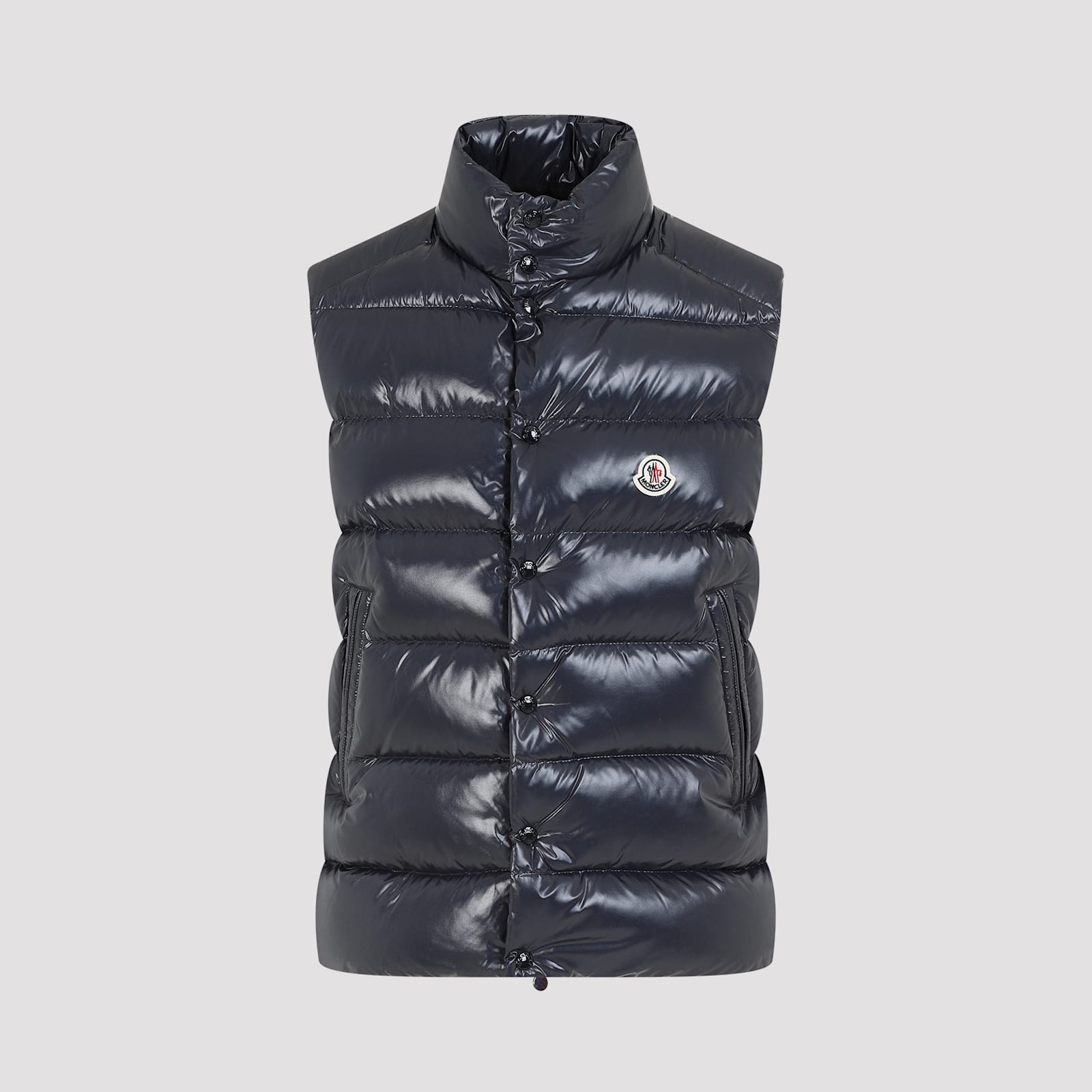 Shop Moncler Tibb Vest In Navy