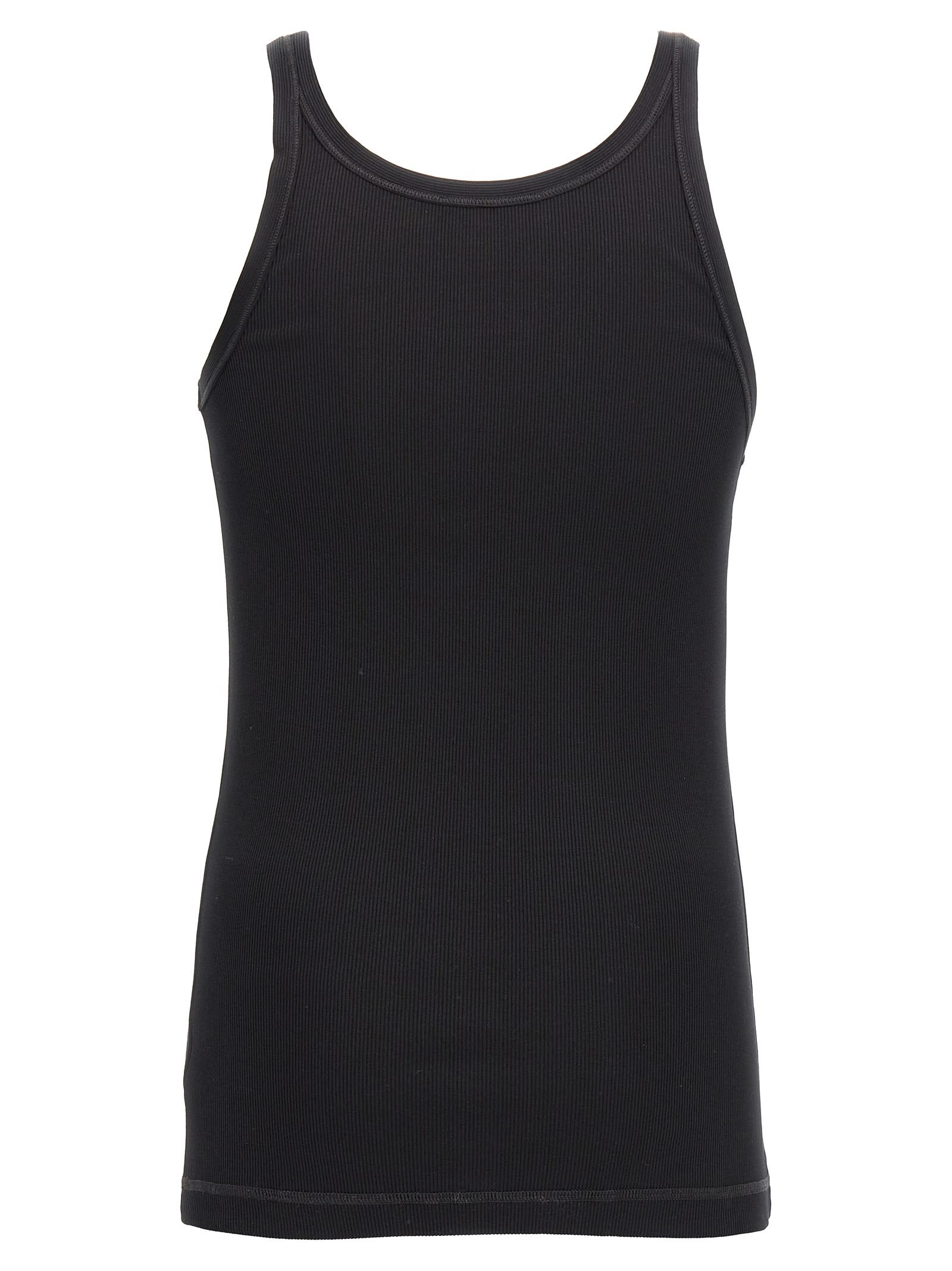 Dolce & Gabbana 'tank Top With Dg Embroidery In Black