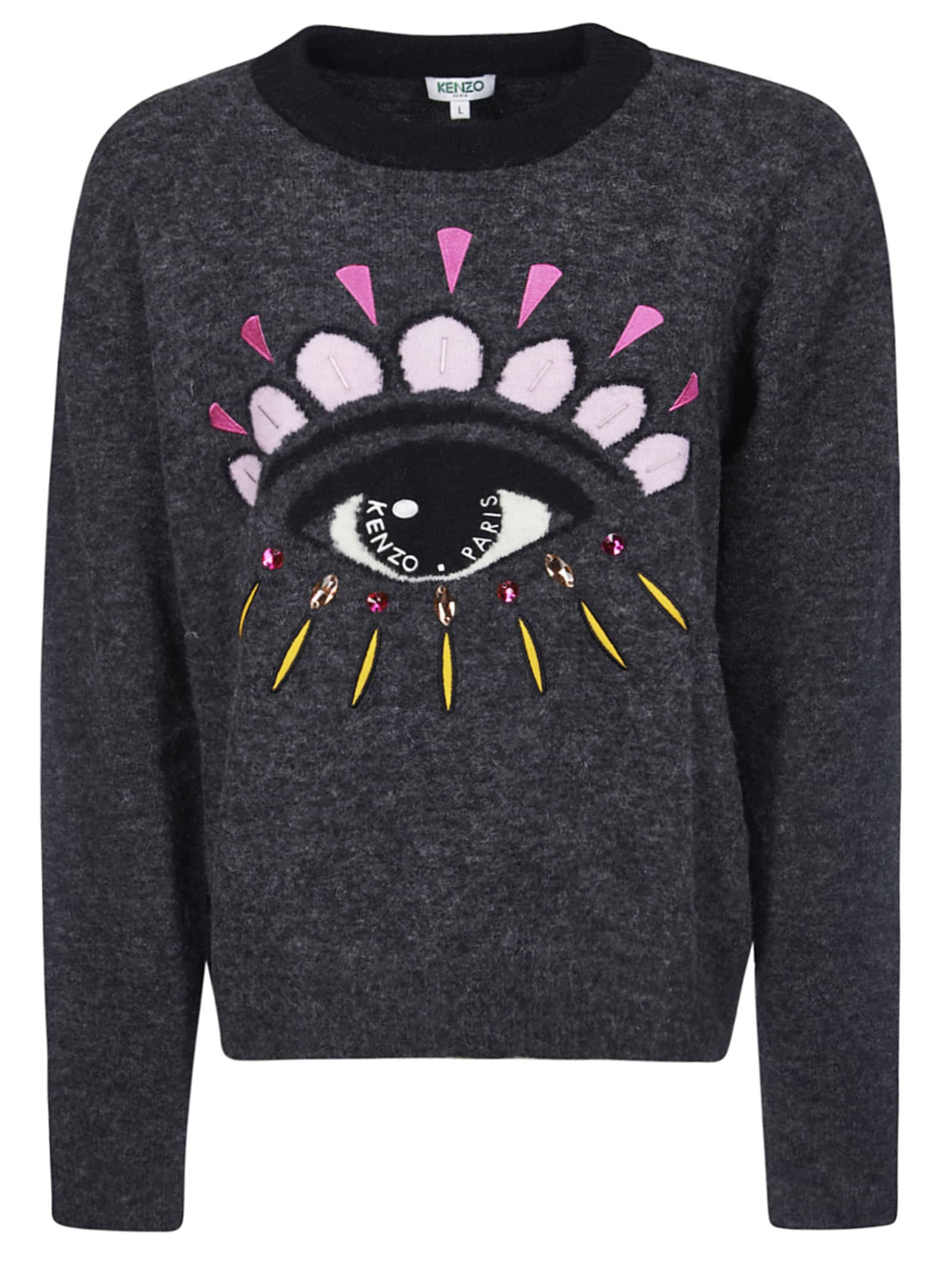 black and pink kenzo jumper
