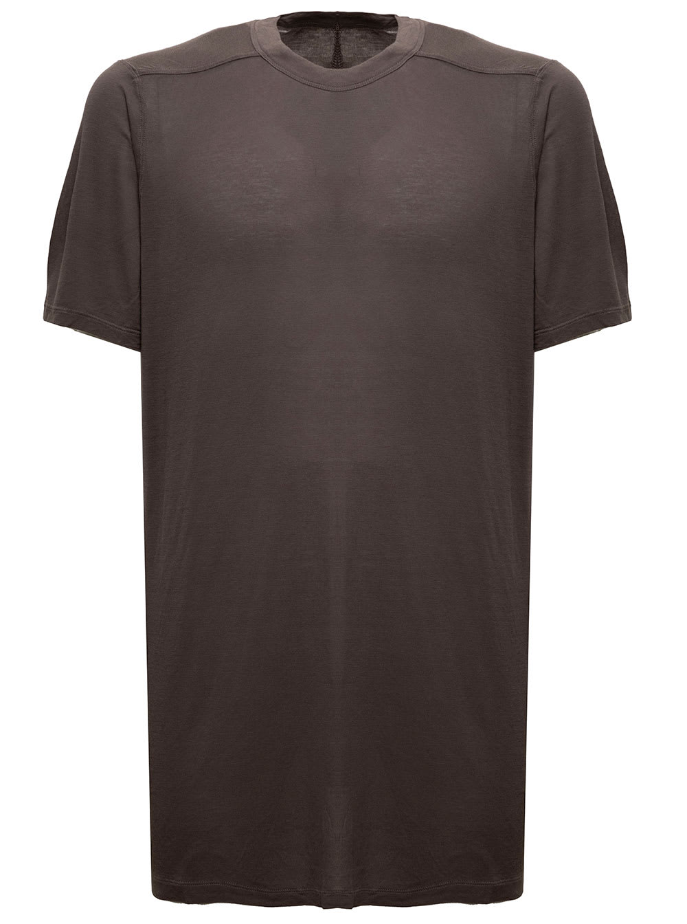 Brown Viscose And Silk T-shirt Rick Owens Woman