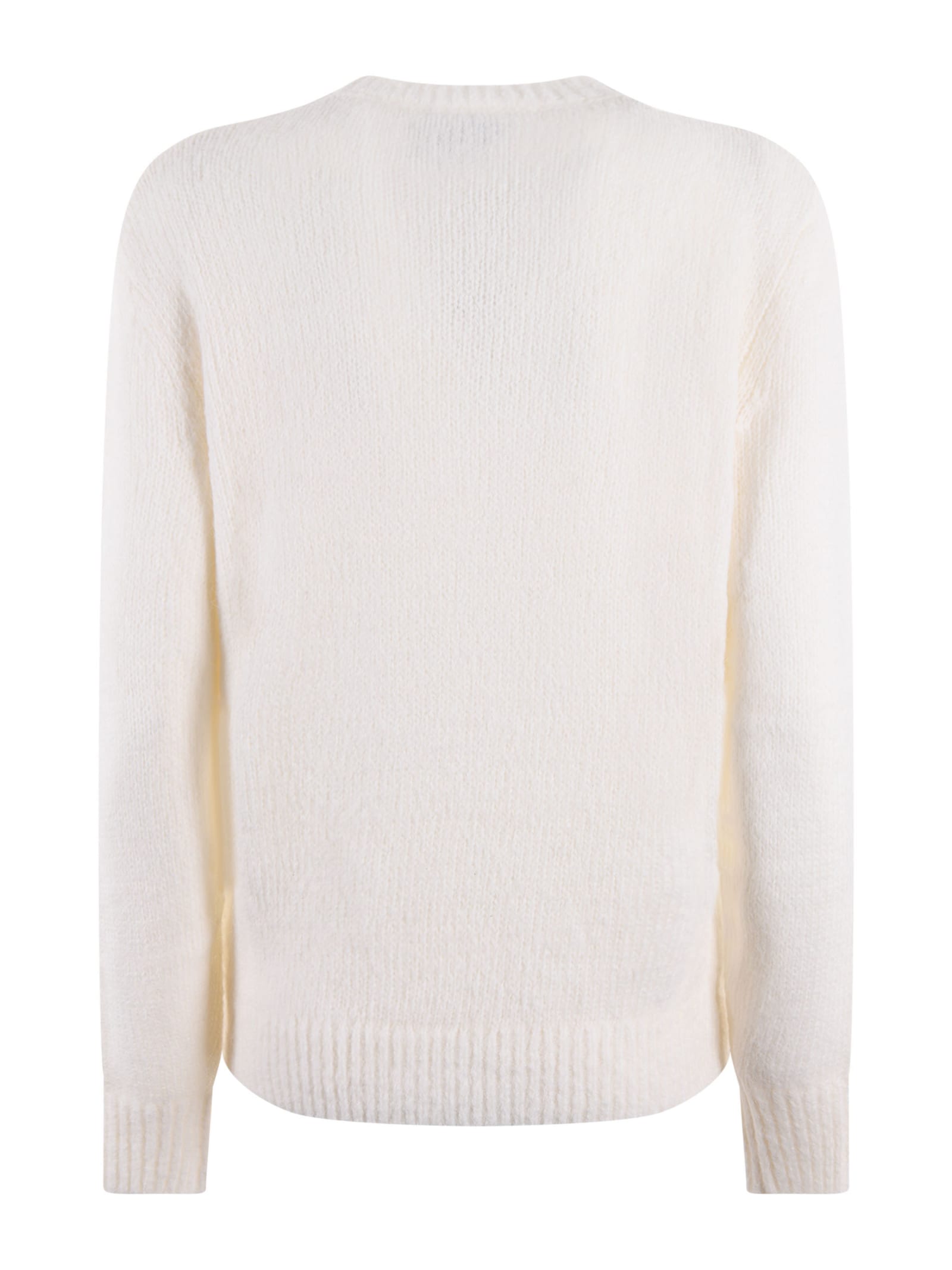 Shop Mc2 Saint Barth Sweater In Ivory