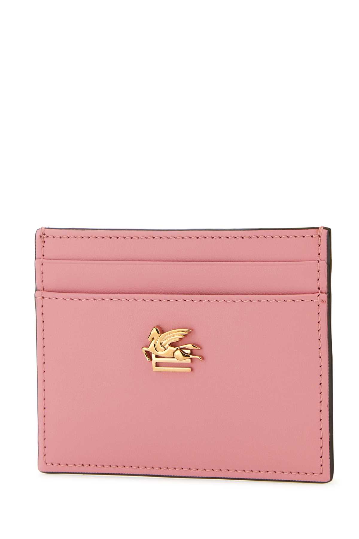 Shop Etro Pink Leather Cardholder