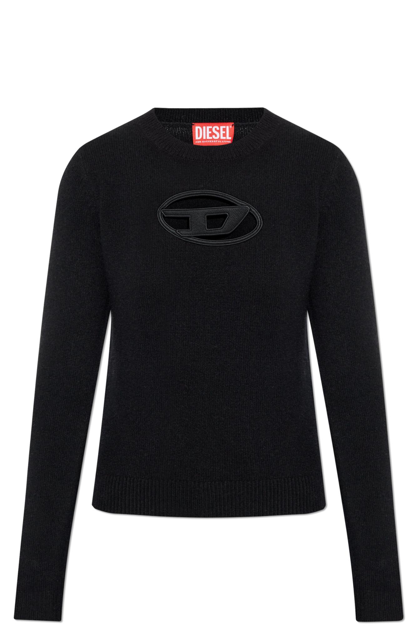 Diesel Cropped Sweatshirt With Distinctive Logo Detail In Xxa