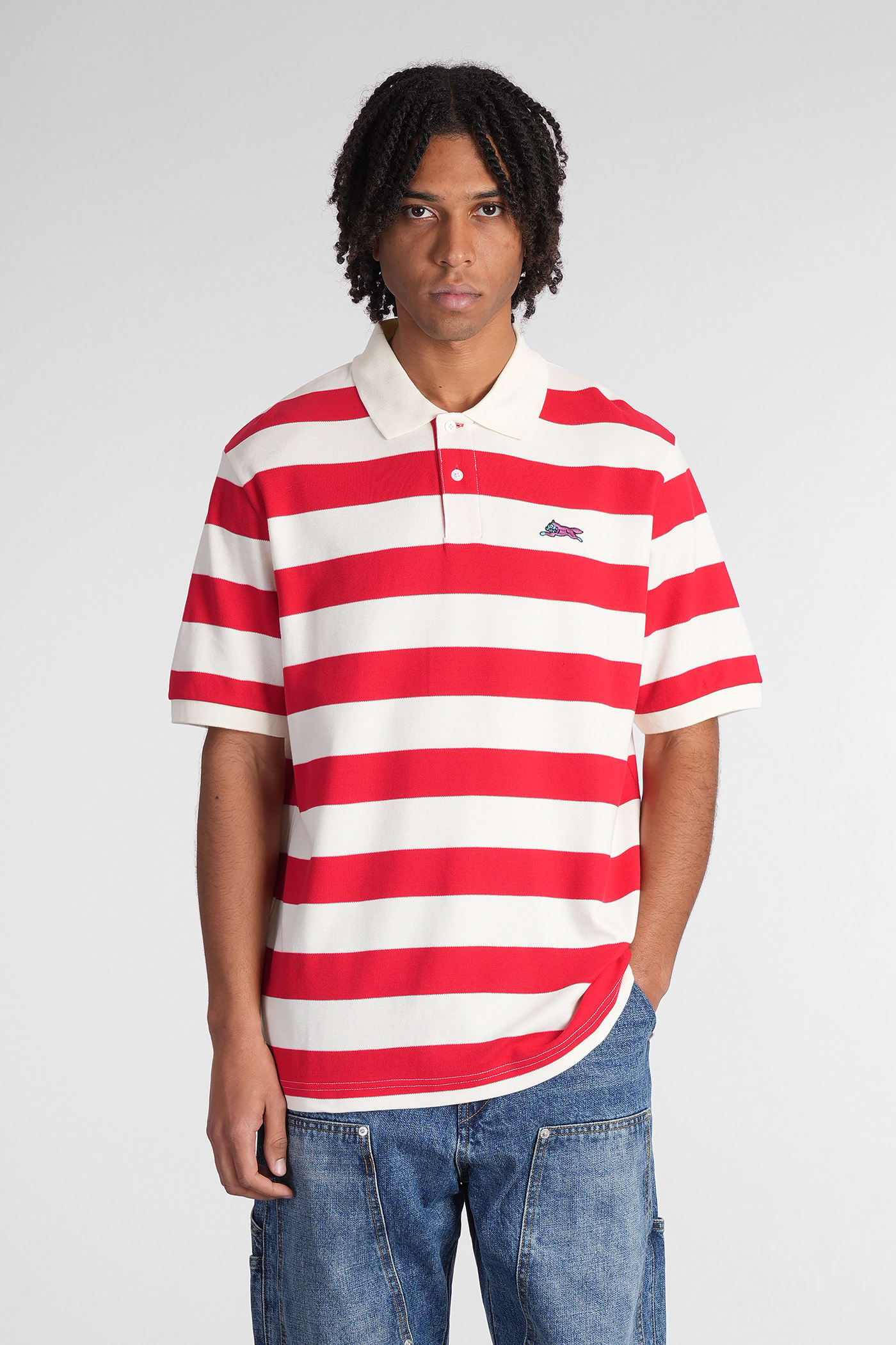 Polo In Red Cotton