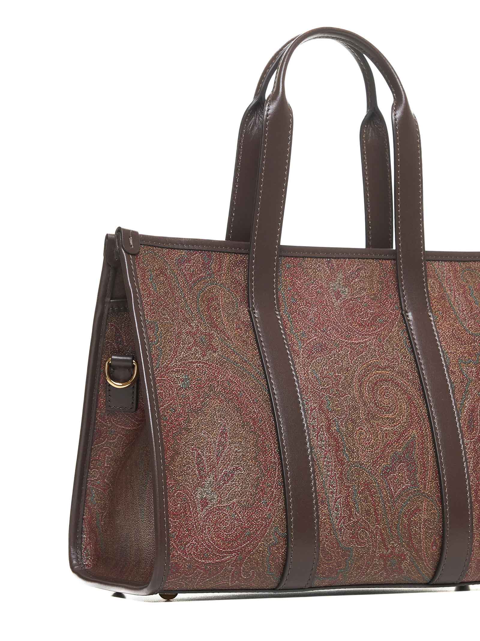 Shop Etro Tote In Marrone 2