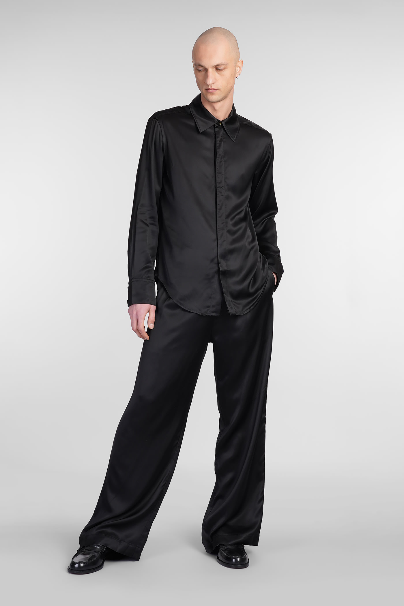 Marine Serre Shirt In Black Viscose