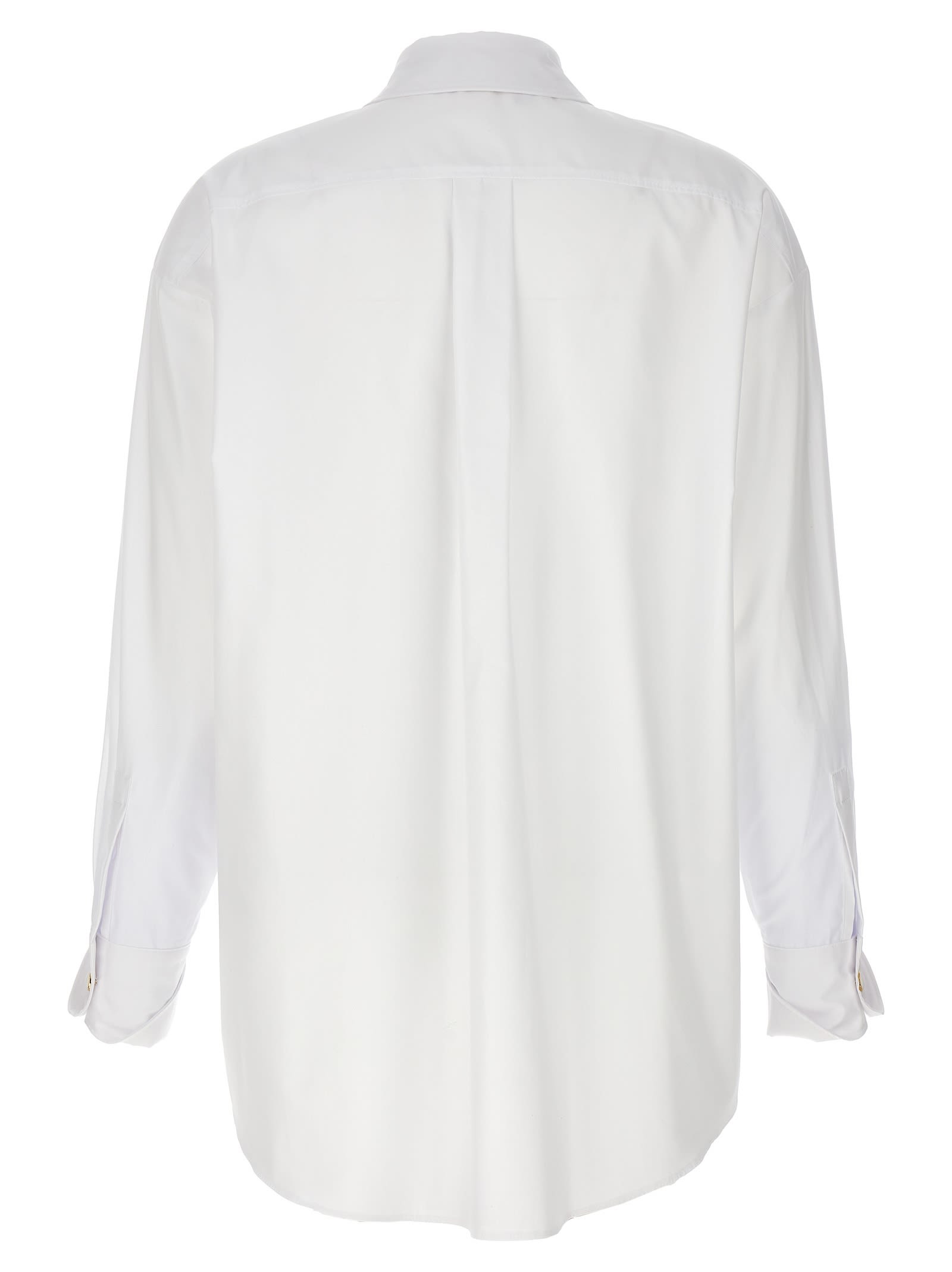 Shop Elisabetta Franchi Pocket Shirt  In White