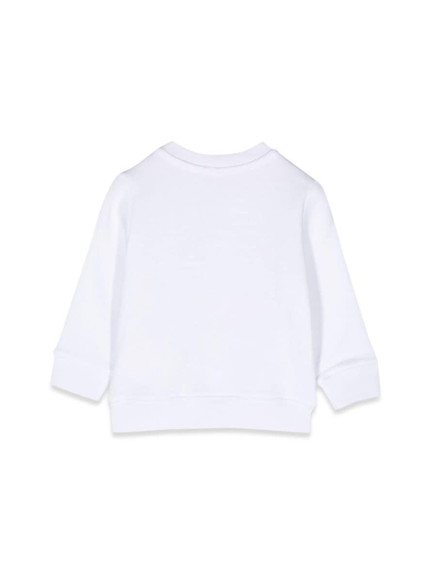 Stella Mccartney White Sweatshirt For Baby Boy With Snowman In White