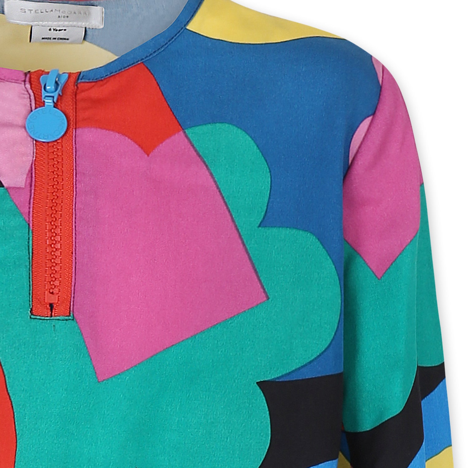 Stella Mccartney Multicolor Dress For Girl With Print In Multicolor