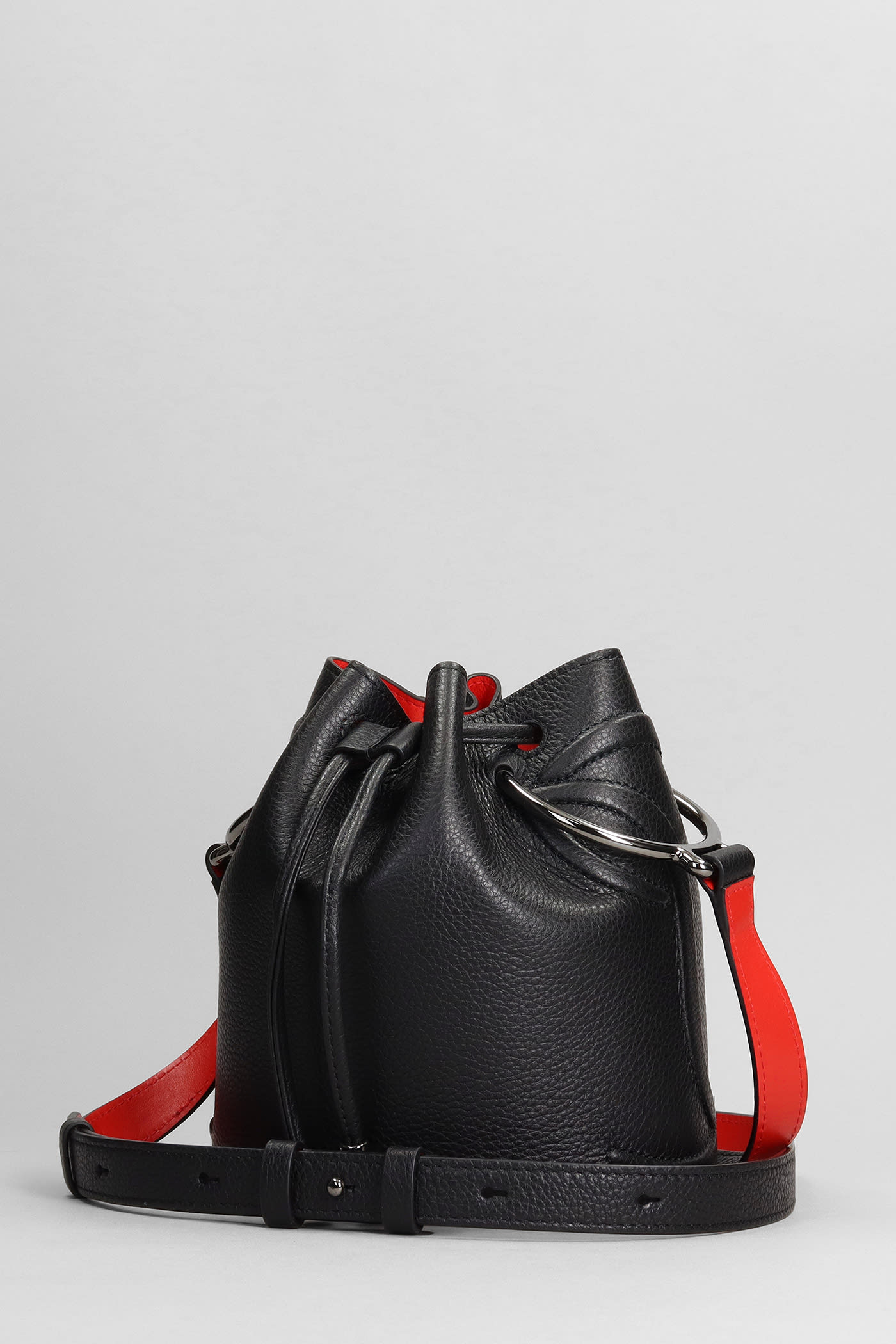 Shop Christian Louboutin Shoulder Bag In Black Leather