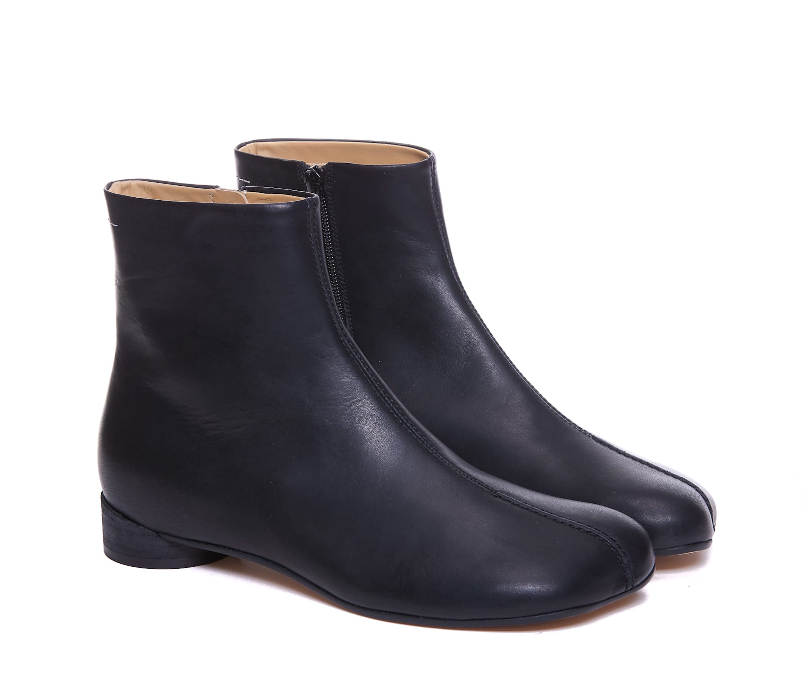 Shop Mm6 Maison Margiela Ankle Booties In Black