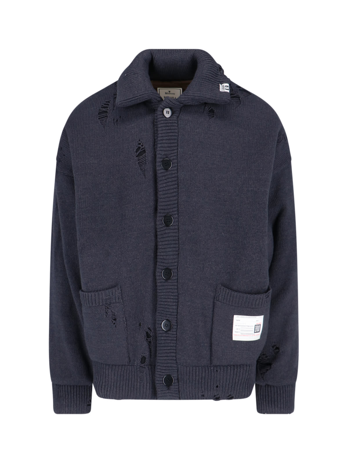 Shop Miharayasuhiro Padded Cardigan In Black