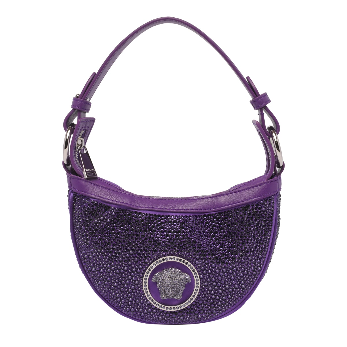 Versace Mini Hobo Bag With Crystals Repeat